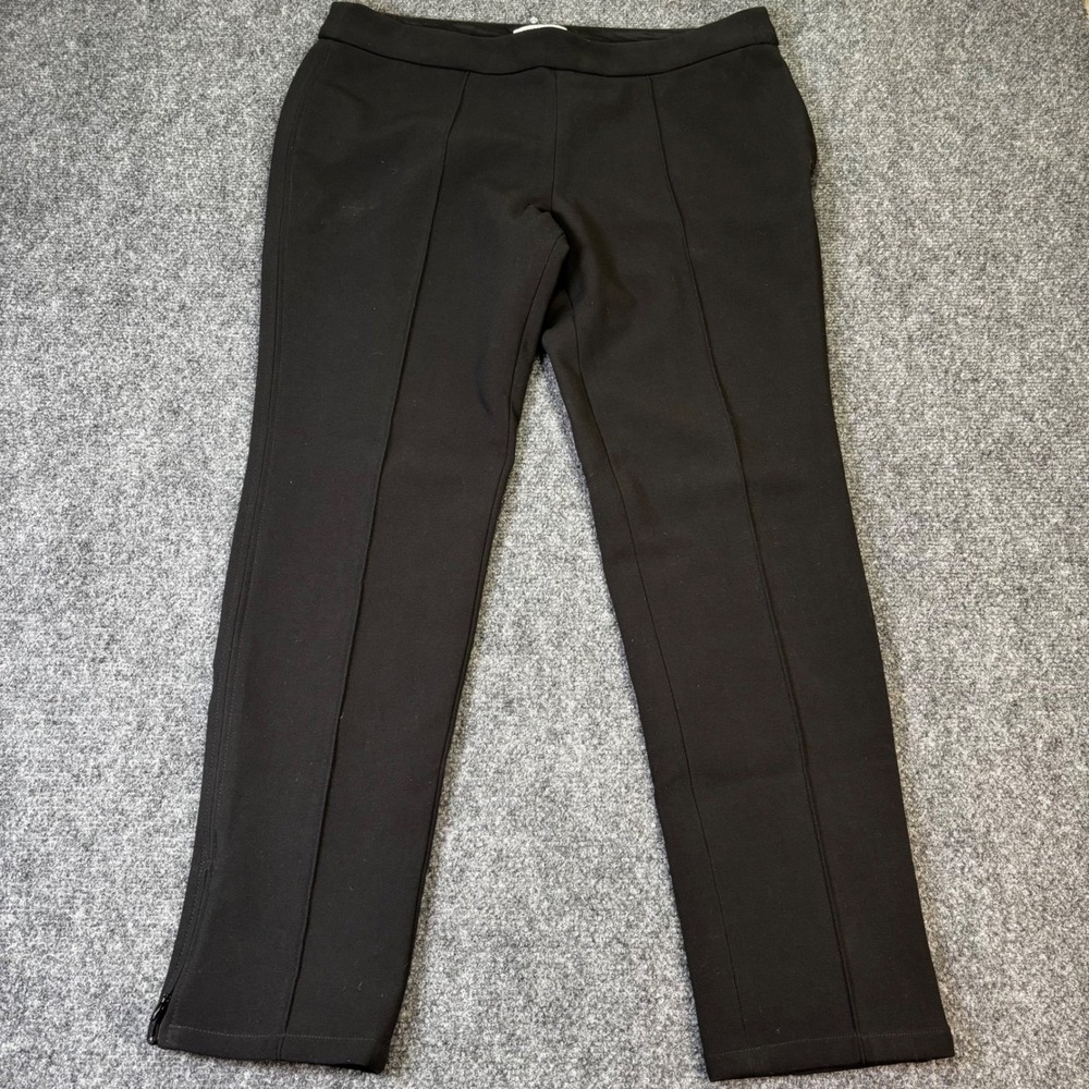 Emerson Fry Black High Waisted Zipper Ankle Pants Size 10 Classy‎ Women's Slacks